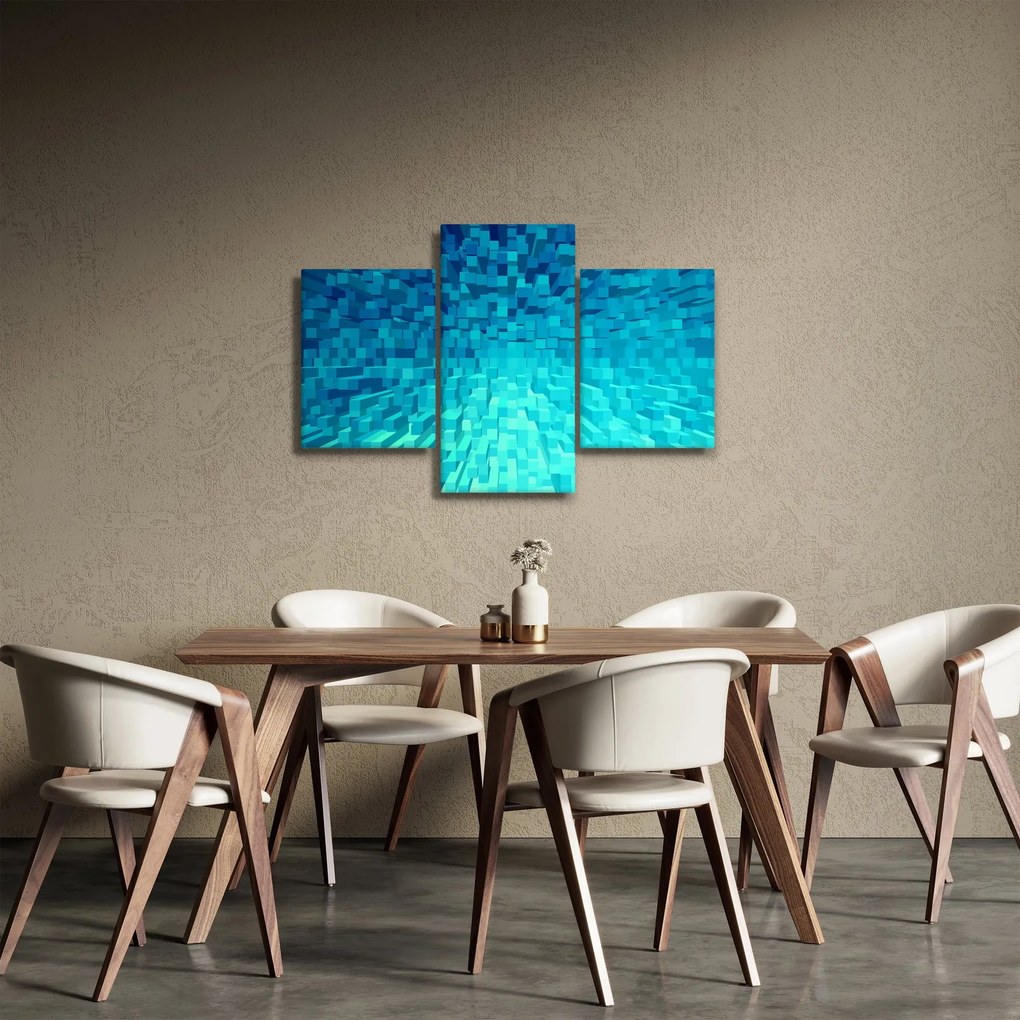 Tabloul - cuburi abstracte (90x60 cm)