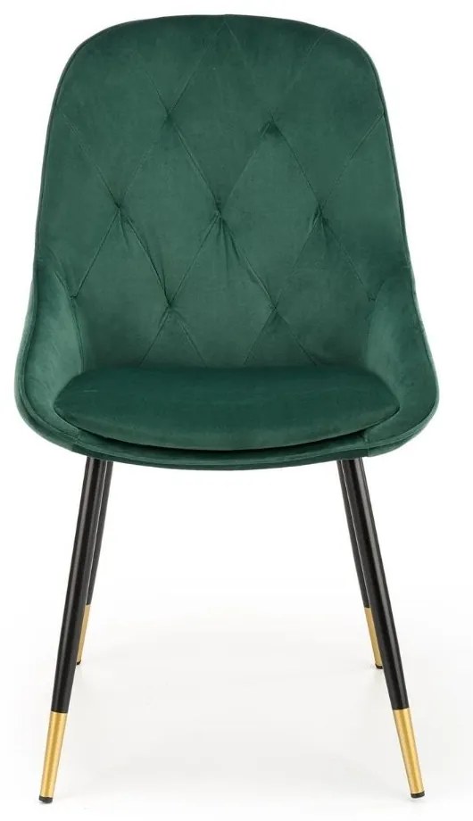 Scaun de bucaterie Beline, verde/negru