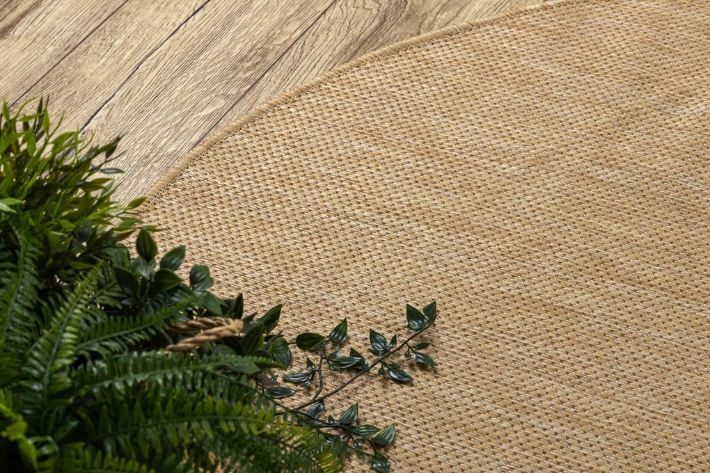 Covor SISAL SION cerc A5165A Melanj țesute plate natural