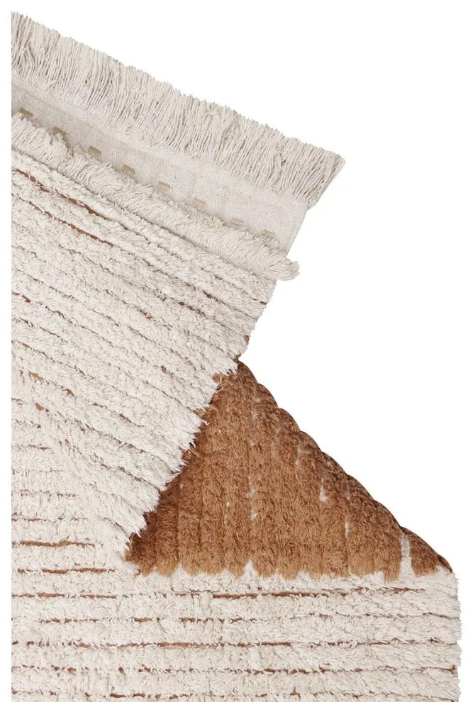 Covor cărămiziu/bej din bumbac 140x200 cm Duetto Toffee – Lorena Canals