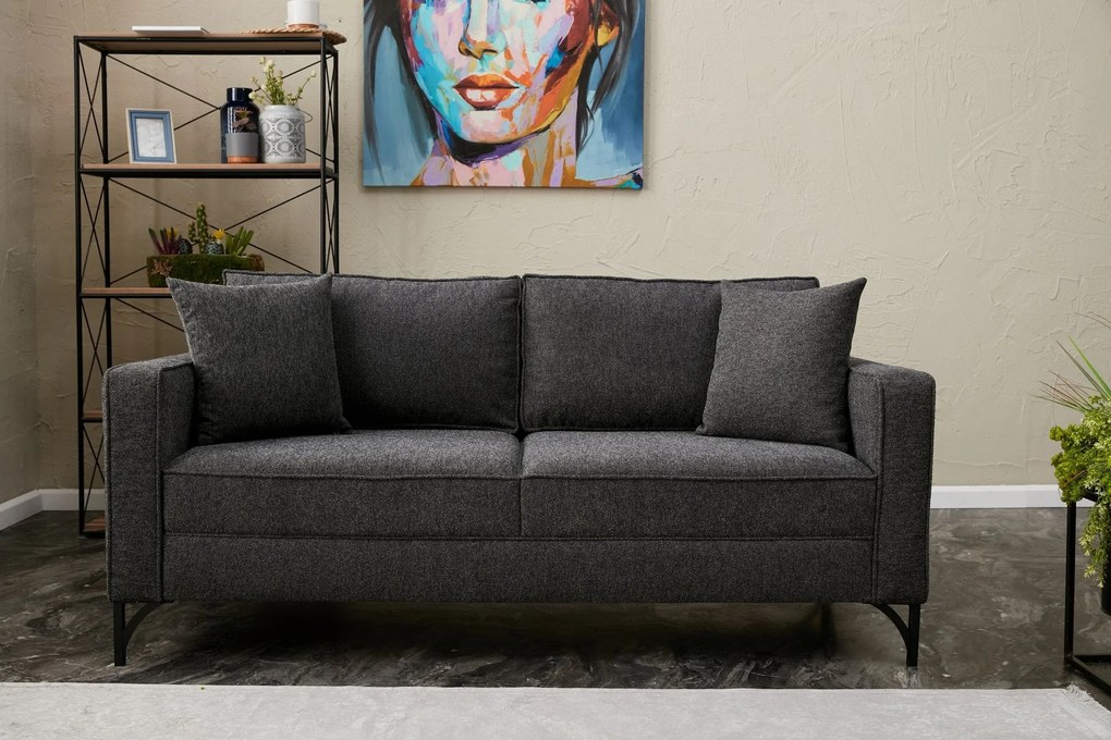 Canapea Berlin - Anthracite, Black