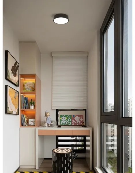 Plafonieră LED dimabilă Immax NEO 07200L RONDATE LED/18W/230V negru Tuya + telecomandă