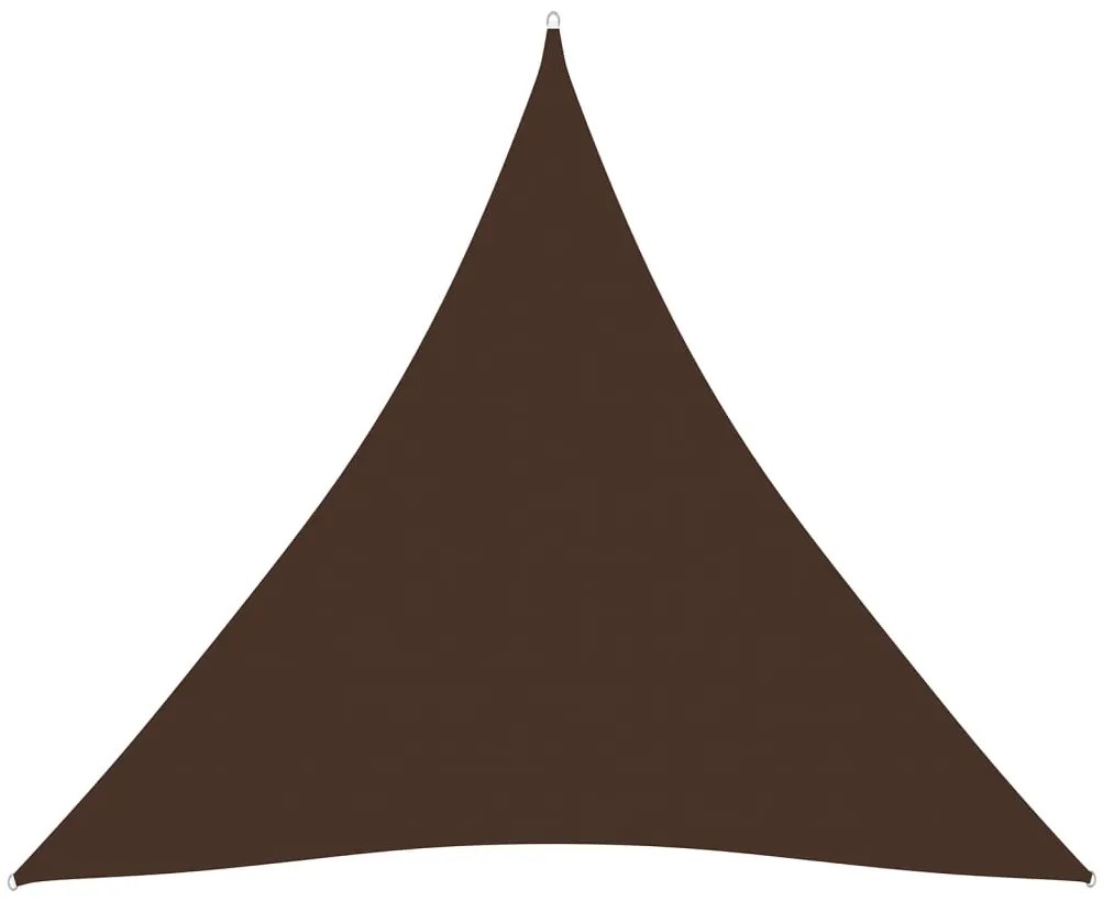 Parasolar, maro, 4,5x4,5x4,5 m, tesatura oxford, triunghiular