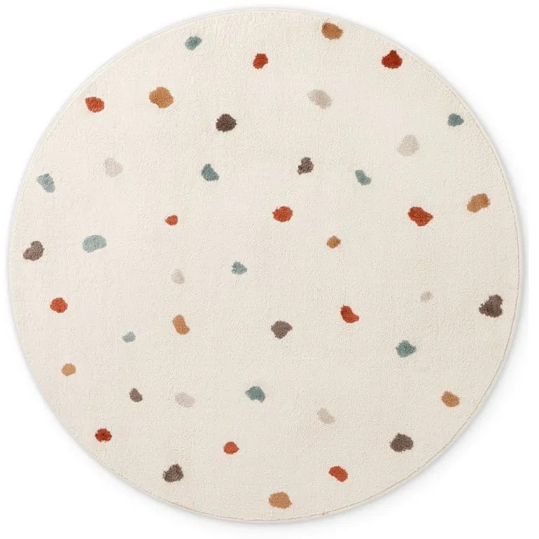 Covor pentru copii crem ø160 cm Funny Dots – Hanse Home