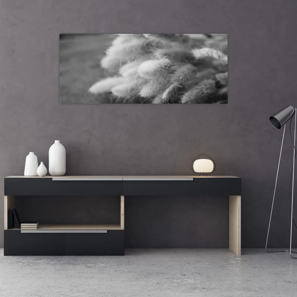 Tablou - iarbă de coadă de iepure pe masă (120x50 cm)