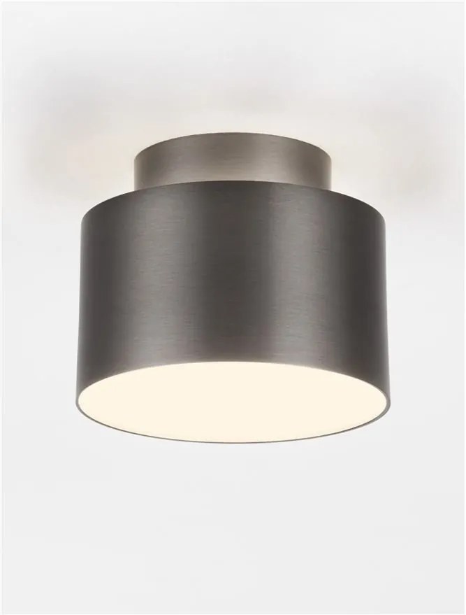 Spot LED aplicat diametru 11cm OZEN nickel negru, NVL-9695171