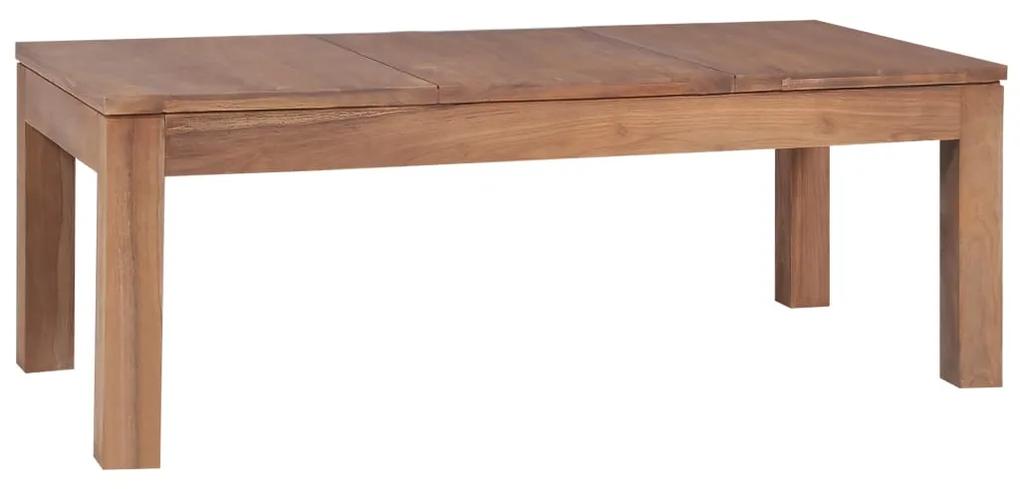 246955 vidaXL Măsuță de cafea, 110x60x40 cm, lemn de tec cu finisaj natural