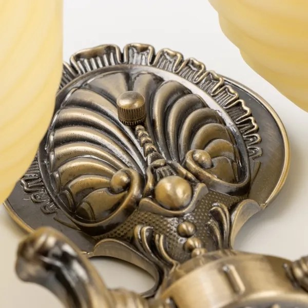 Lampă de perete Brilagi CLASSIC 2xE27/60W/230V alamă