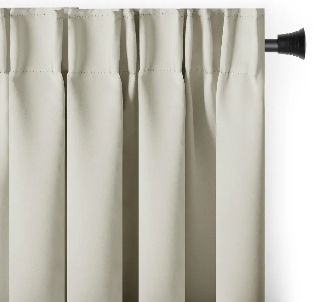 Draperie crem termoizolantă/dimout (semi-opacă) 140x270 cm Kierra – Restilo