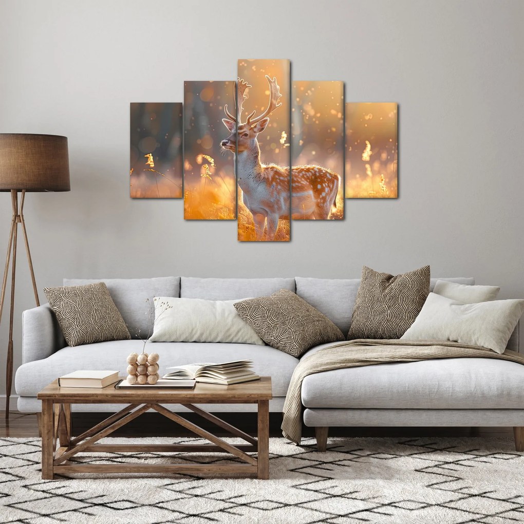 Tablou - Cerb în câmp (150x105 cm)