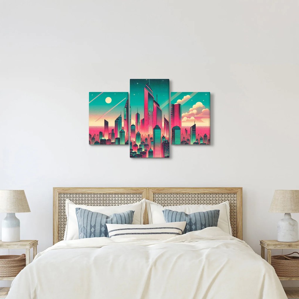 Tablou – Metropolă în stil pop-art (90x60 cm)