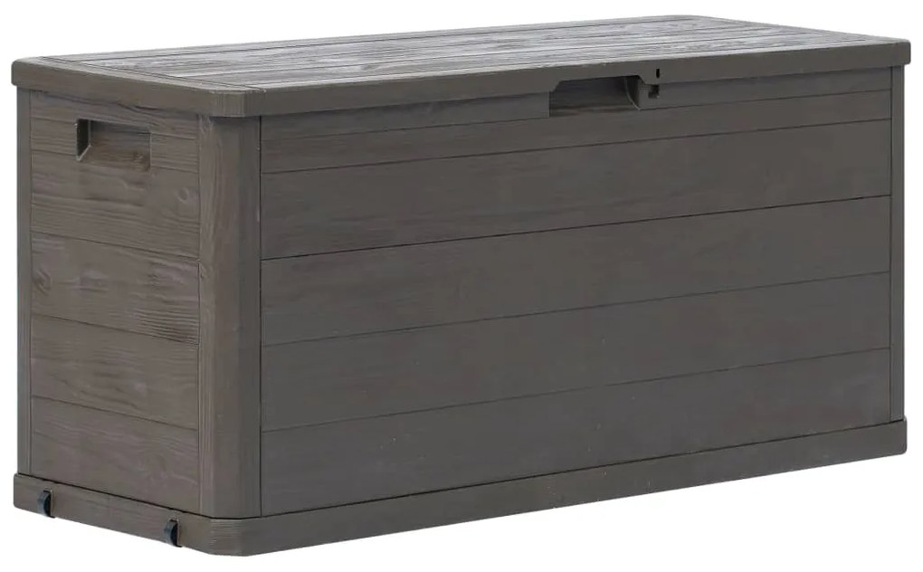 vidaXL Ladă de depozitare pentru grădină, maro, 280 L