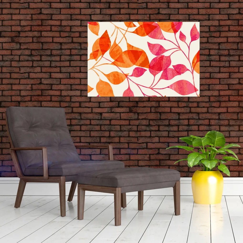 Tablou - Frunze portocalii (90x60 cm)