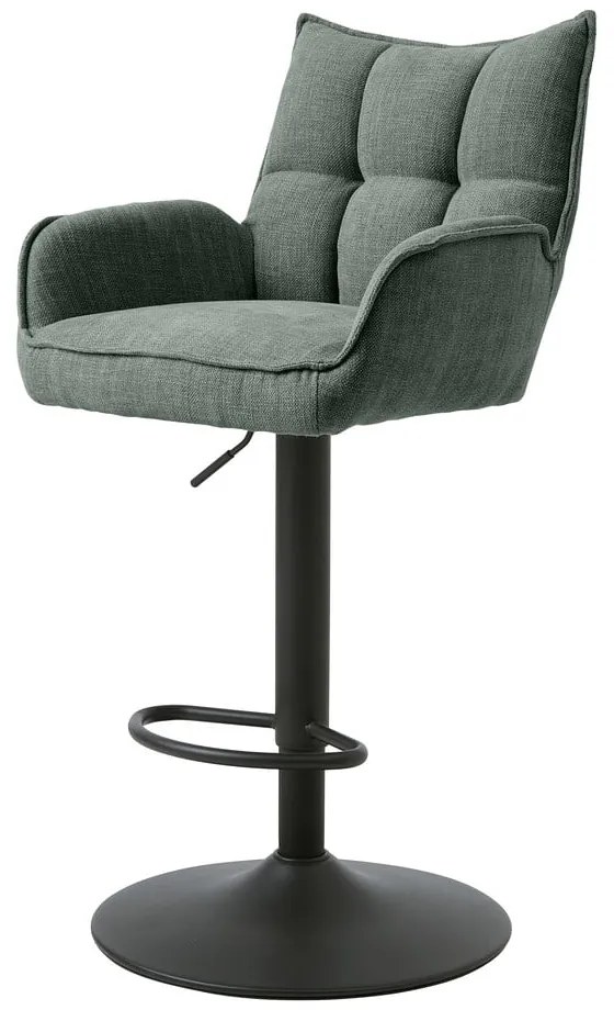 Scaune de bar verzi cu înălțime ajustabilă 2 buc. Marilla – Unique Furniture