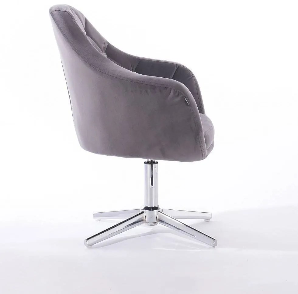 HR830CROSS Scaun Catifea Grafit