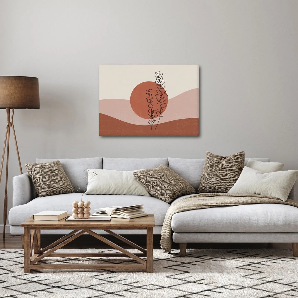 Tablou - Boho frunze N⁰1 (70x50 cm)