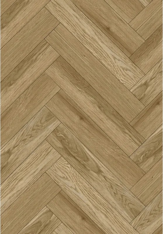 Mexen Manhattan panouri din vinil spina de pește 570 x 95 mm LVT Dryback 2,5 mm, suport PVC, 4 V-Fuga, Stejar