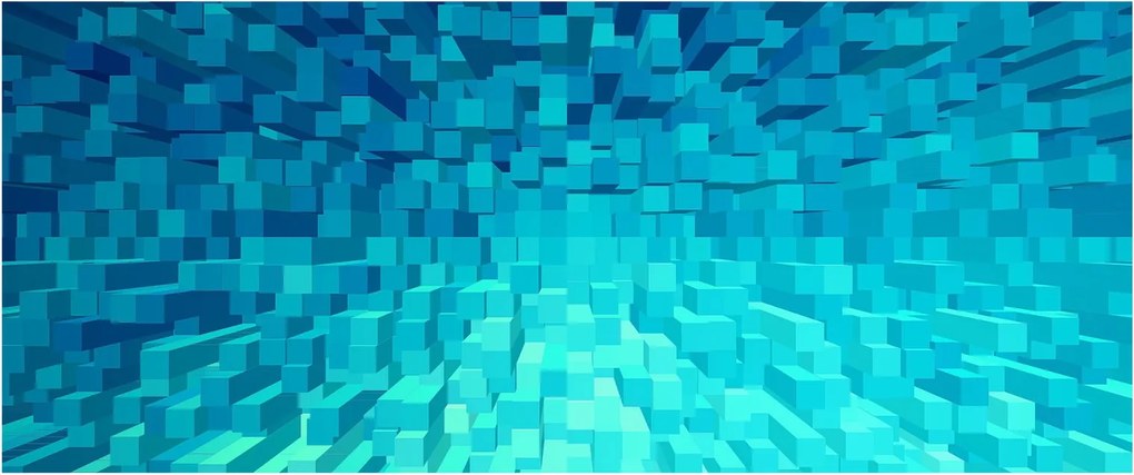 Tabloul - cuburi abstracte (120x50 cm)
