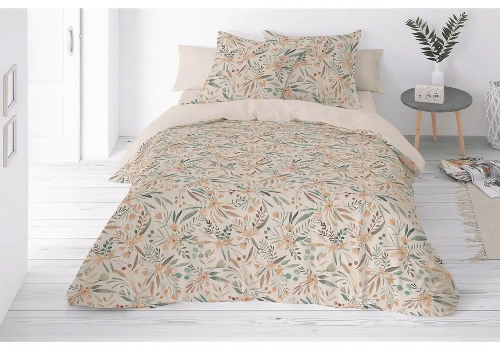 Lenjerie de pat din bumbac și in Pajiște, 220 x 200 cm, 2x 70 x 80 cm