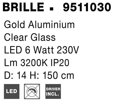 Pendul LED modern design elegant BRILLE