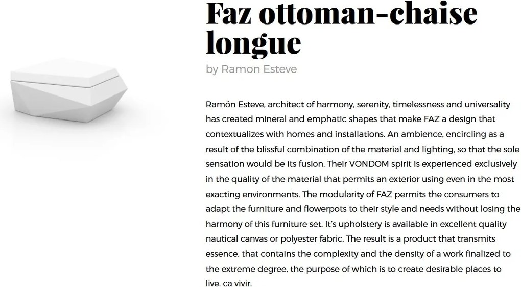 Taburete Canapea modulara FAZ