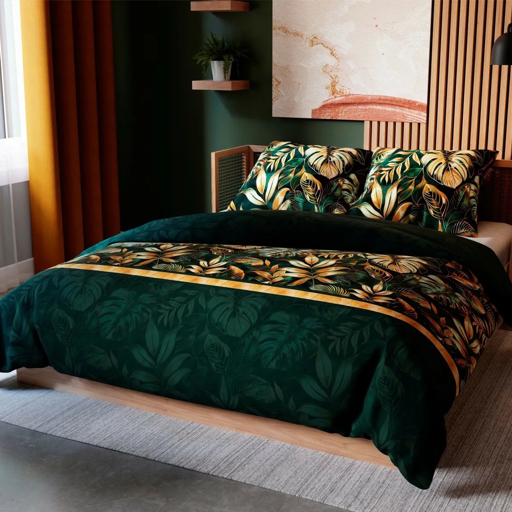 Lenjerie de pat din satin Selva, 140 x 200 cm, 70x 90 cm