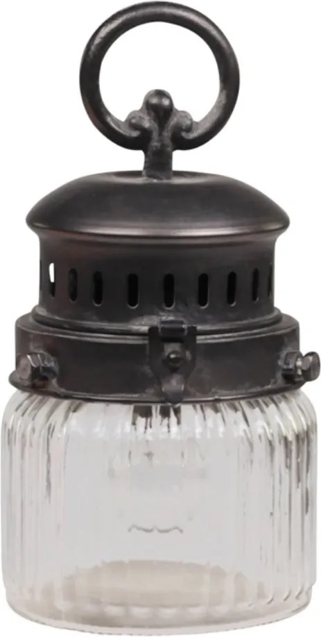 Felinar cu bec și cronometru, H22/D11 cm, French