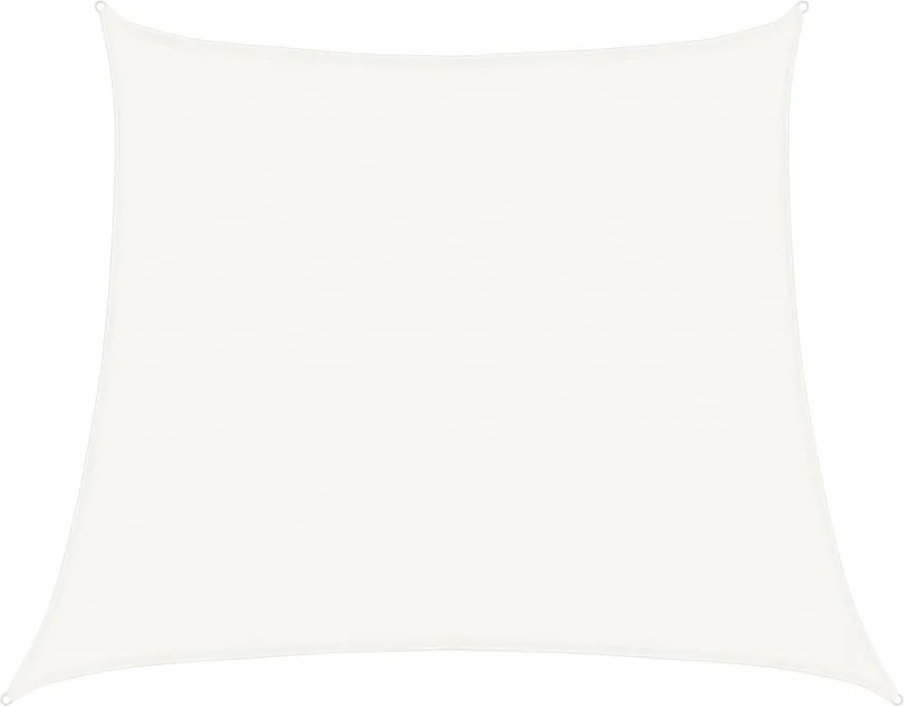 vidaXL Pânză parasolar, alb, 4/5x4 m, HDPE, 160 g/m²