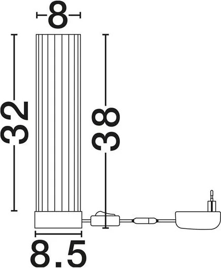 Veioza, Lampa de masa LED moderna BRIELLE