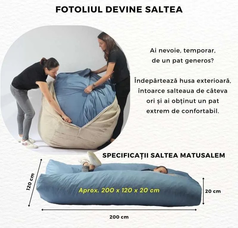 Set Fotoliu Matusalem cu Perna, Material Textil - Tigereye