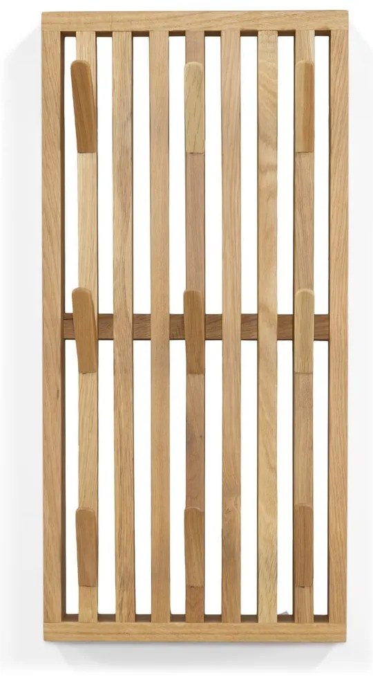 Cuier de perete în culoare naturală din lemn de stejar Parco – Spinder Design