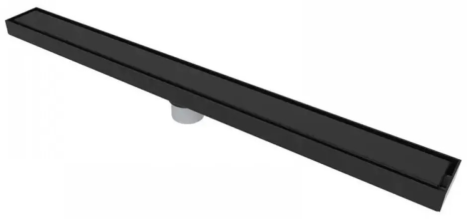 Rigola Dus Faiantabila, Negru Antichizat, 60 cm