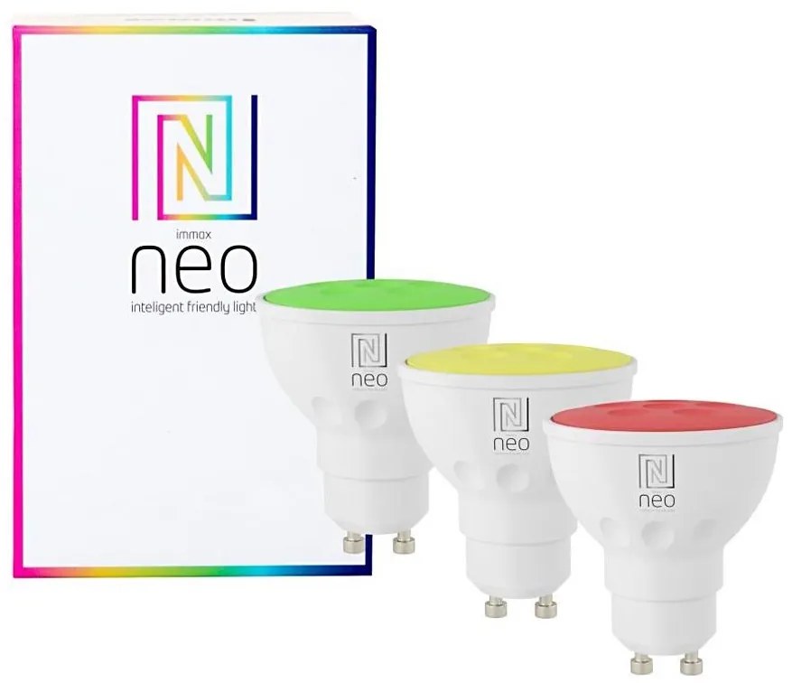 Immax NEO 07777C - Set 3x LED RGB+CCT GU10/4,8W/230V dimabil Tuya