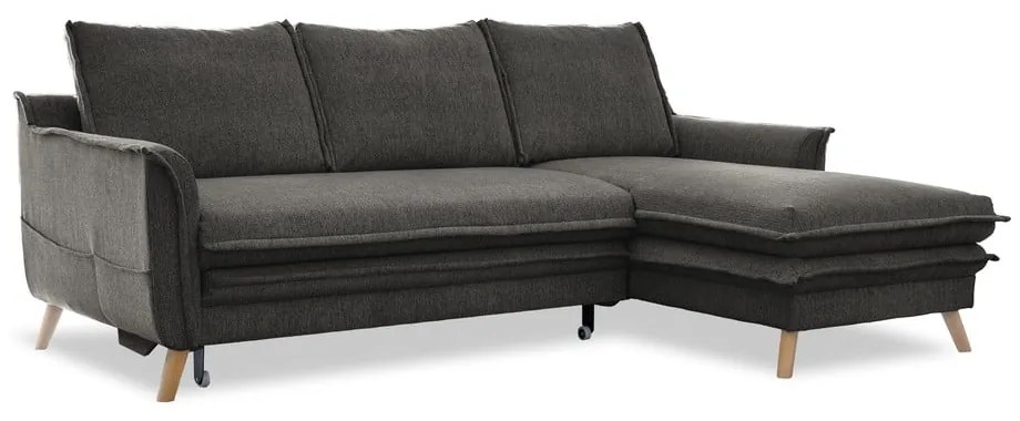 Colțar gri închis extensibil (cu colț pe partea dreaptă) Charming Charlie – Miuform