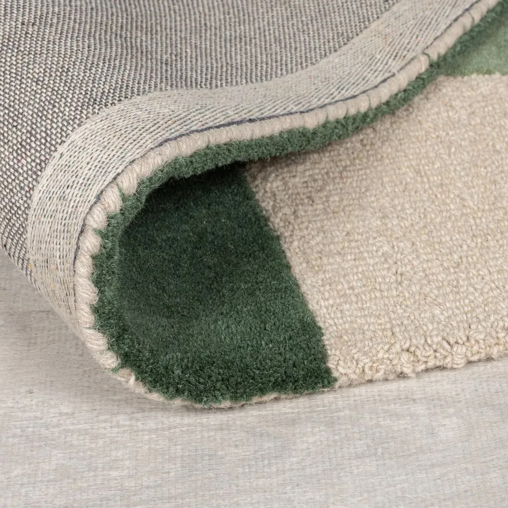 Covor verde țesut manual din lână 120x170 cm Glow Green &amp; Blue – Flair Rugs