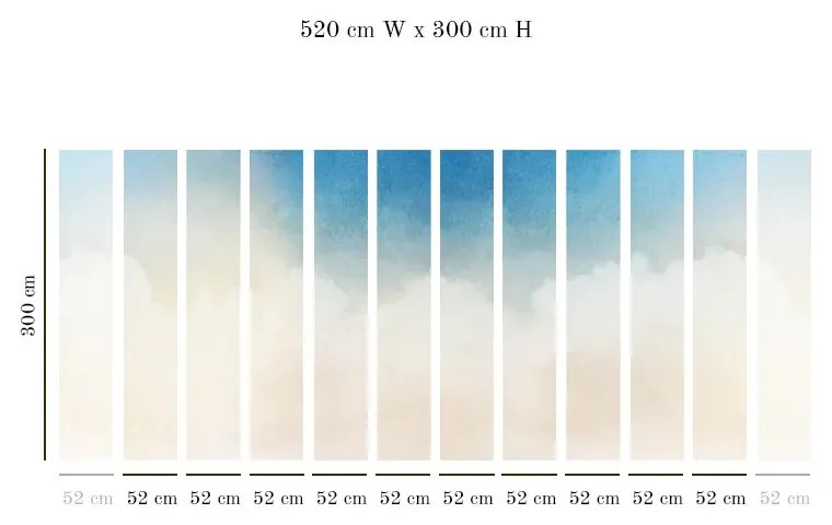 Tapet VLAdiLA Clouds 520 x 300 cm