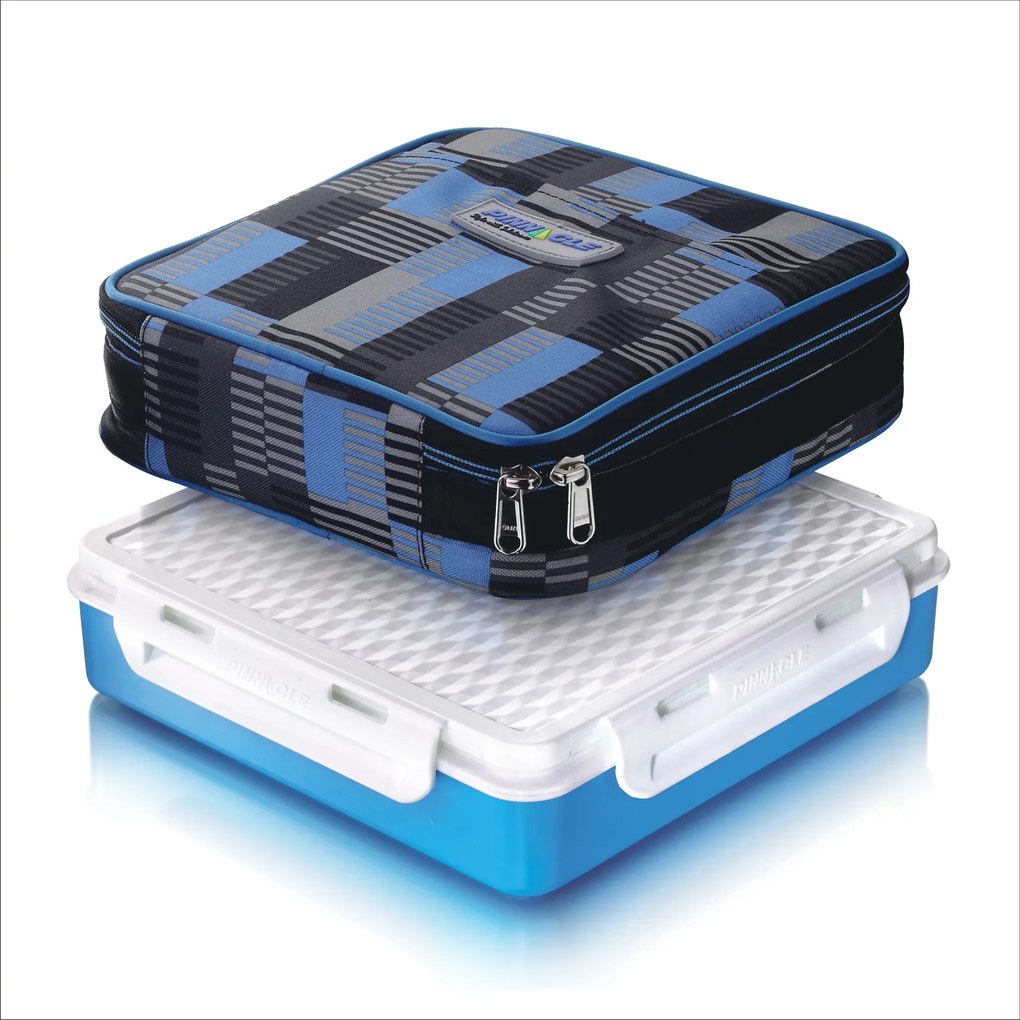 Cutie alimente Lunch Box 4 compartimente, Penta Go, Albastru