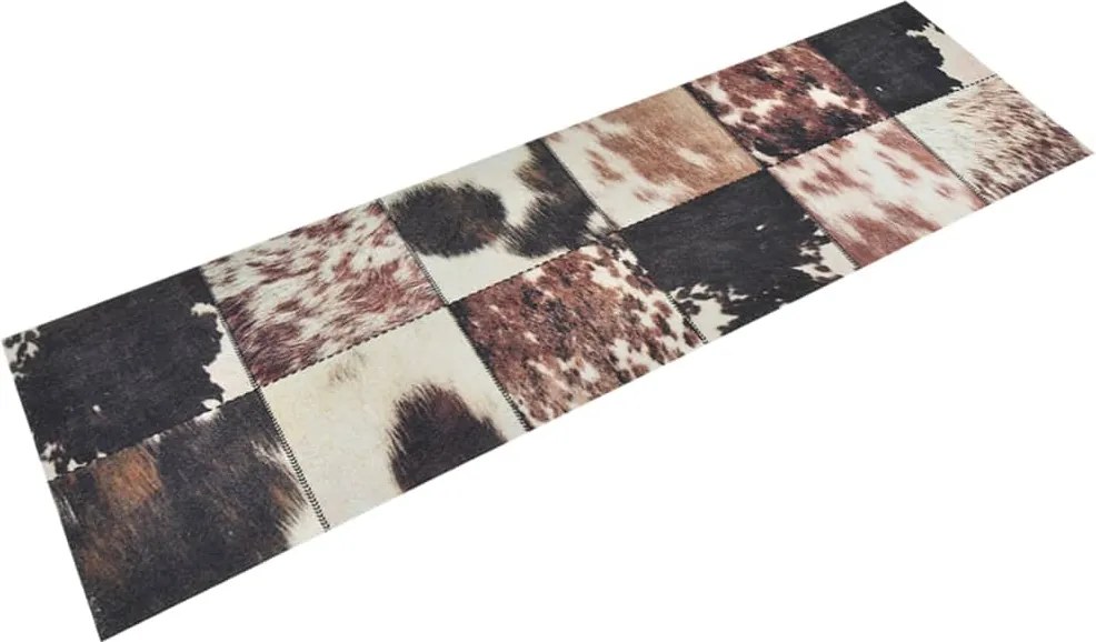 vidaXL Covor de bucătărie lavabil Animal Skin, 45x150 cm, catifea