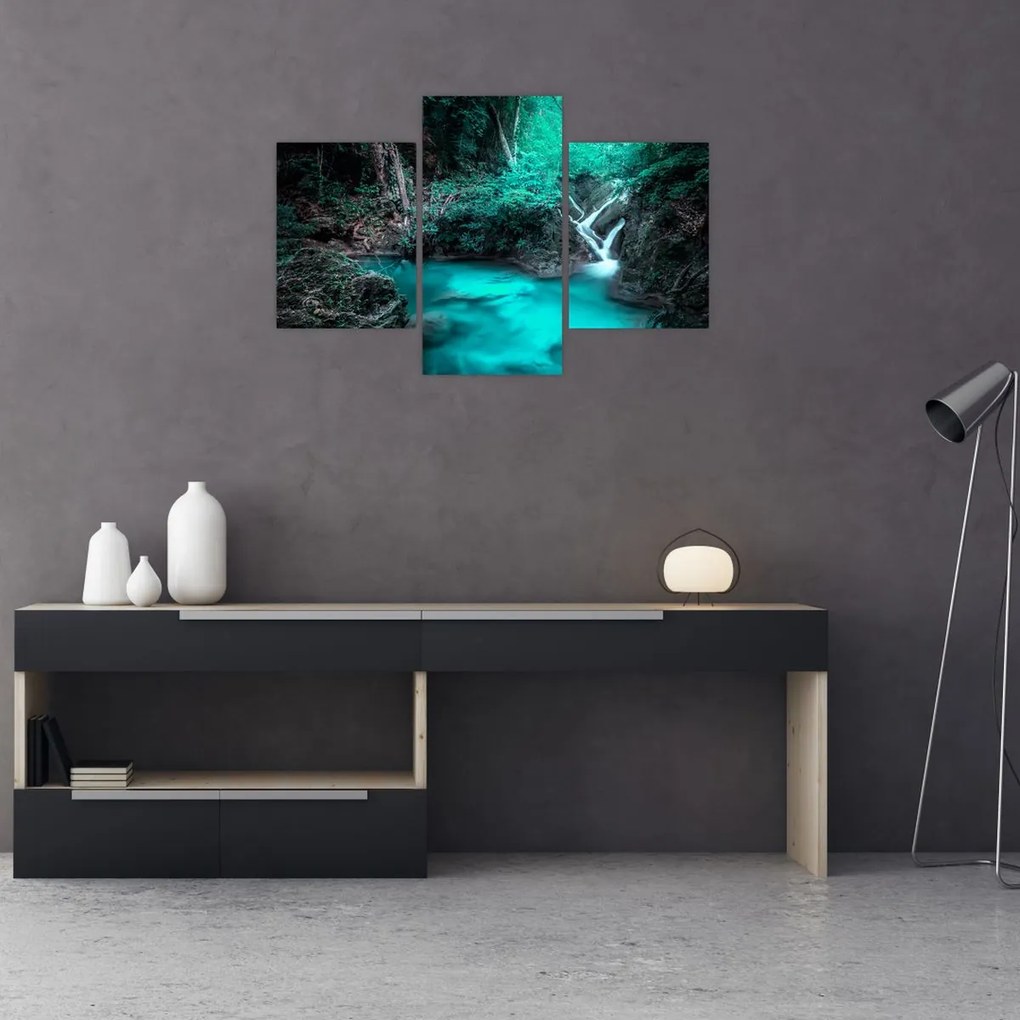 Tablou - Oază turcoaz (90x60 cm)