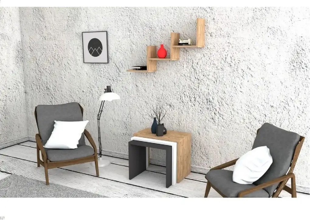 Raft de perete, Mist Homs, stajer, 90 x 60 x 19.6 cm, PAL