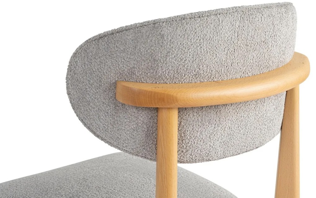 Set de scaune de sufragerie Lionte Grey and LightOak, 2 buc.
