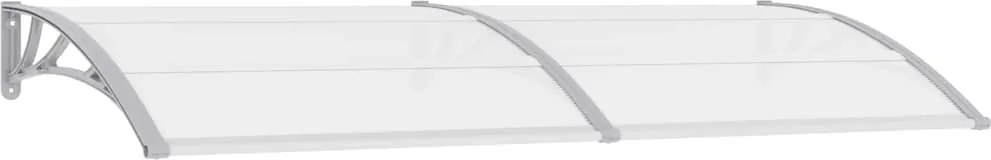 vidaXL Copertină de ușă, gri, 240 x 100 cm, PC