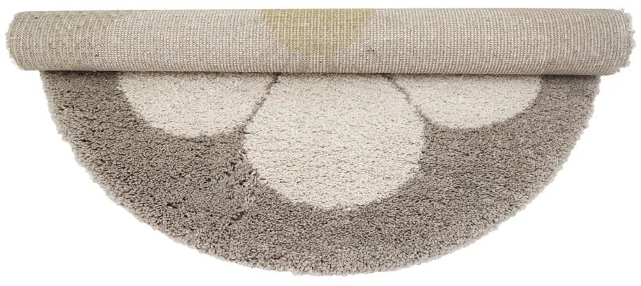 Covor pentru copii gri deschis/crem ø 120 cm Bohemian Daisy – Nattiot