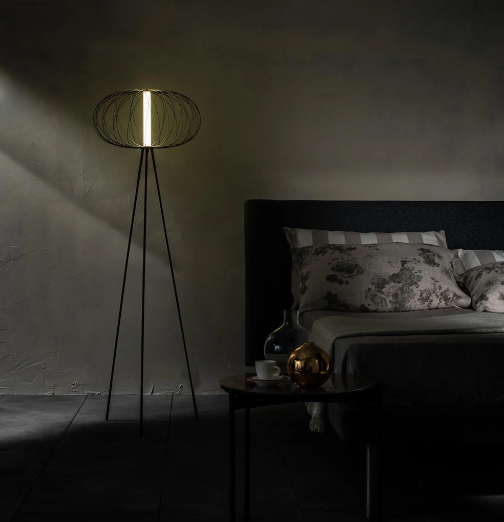 STONES Lampă de podea cu LED 50cm X 50cm H. 150cm | Aosom Romania
