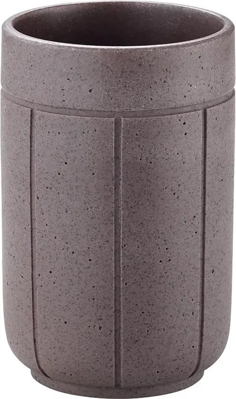 Suport pentru periuța de dinți gri închis din polirășină Kua – Blomus