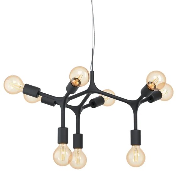 Eglo 98346 - Lustră pe cablu BOCADELLA 9xE27/60W/230V