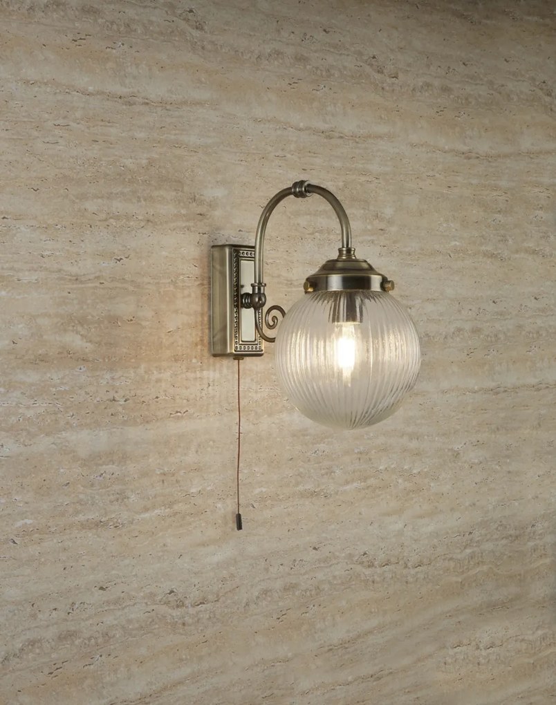 Aplica de perete pentru baie IP44 Belvue 3259AB SRT