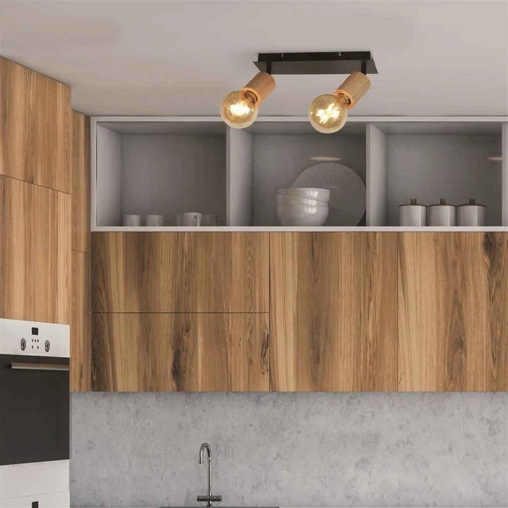 Plafoniera cu 2 spoturi design minimalist Spinny