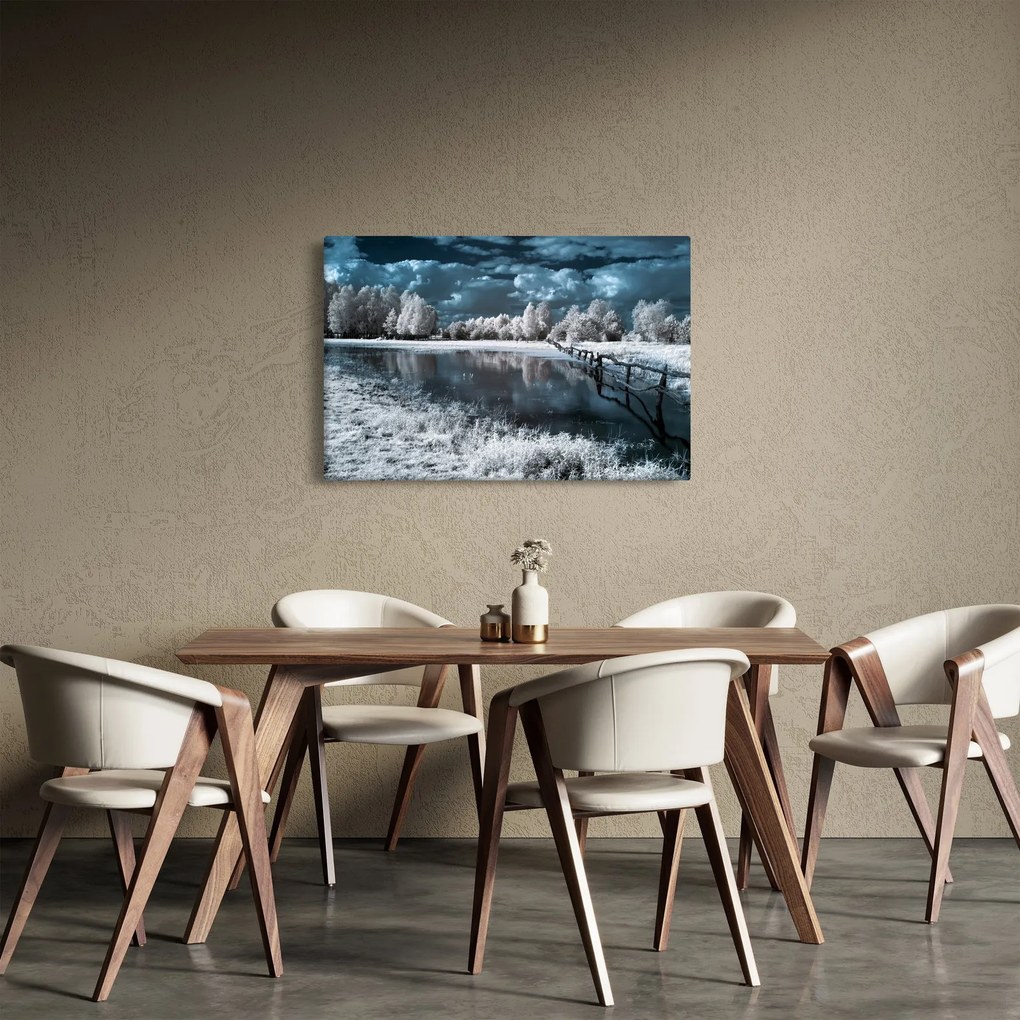 Tablou - Peisaj înghețat (90x60 cm)