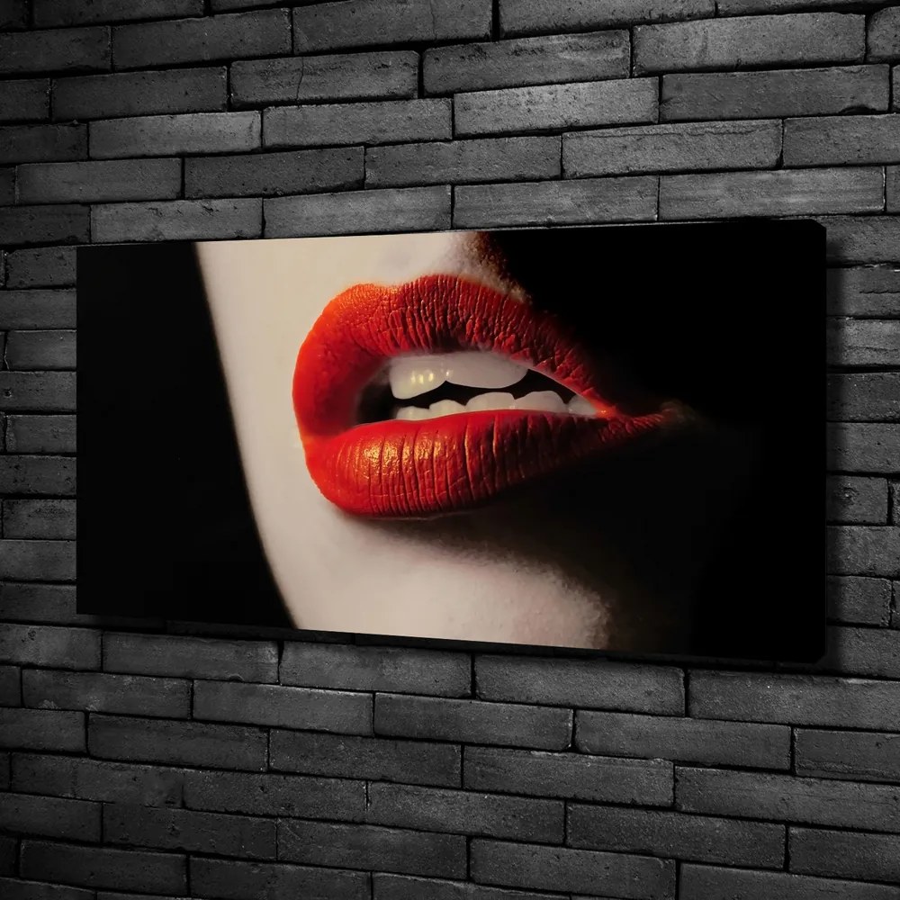 Tablou pe pânză canvas Buze rosii
